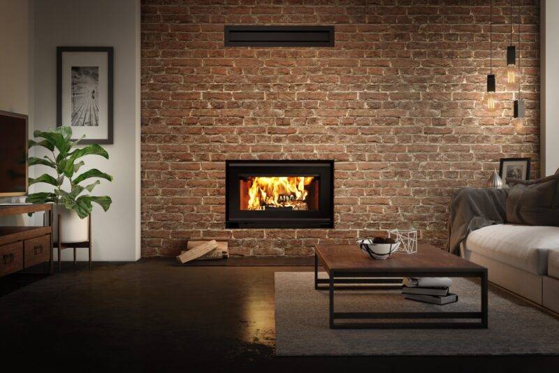 Valcourt Mundo II wood fireplace