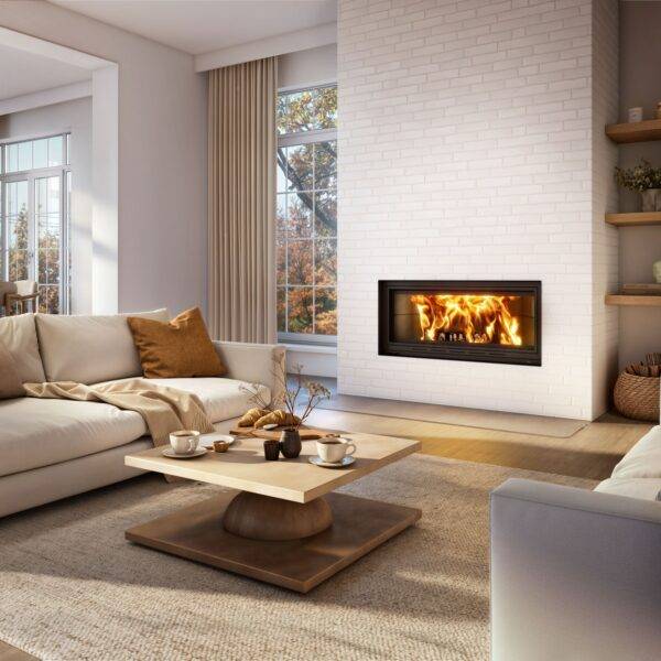 Valcourt St. Laurent wood fireplace